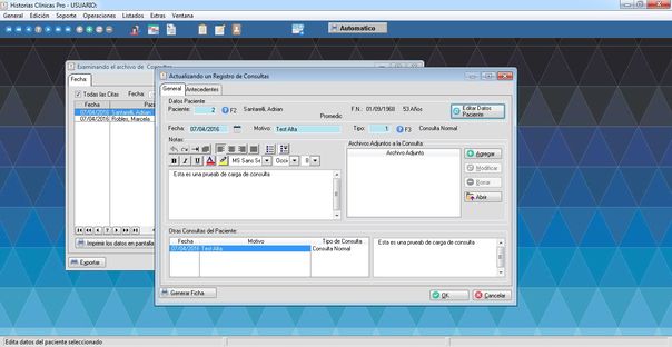 Historias Clinicas - Ficha de Consulta