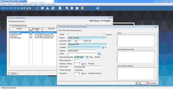 Historias Clinicas Pro - Ficha de Pacientes