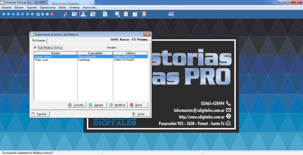 Historias Clinicas Pro - Examinar Medicos