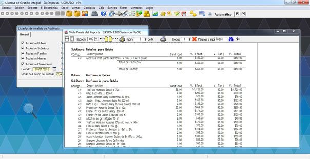 SD Gestion Medium PDV - Listado de Auditora