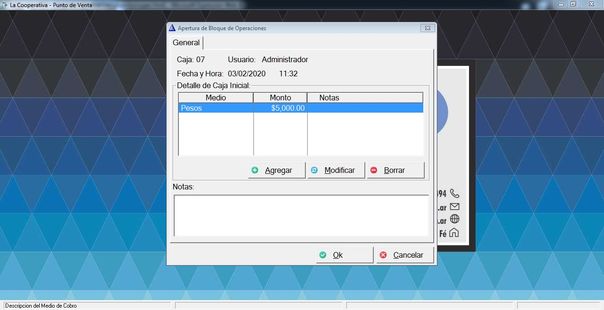 SD Gestion Medium Sper- Punto de Venta - Apertura