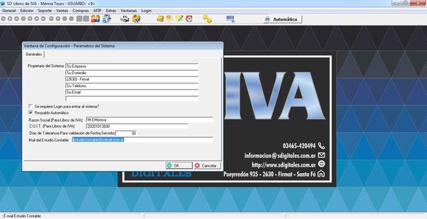 SD IVA - Configuración
